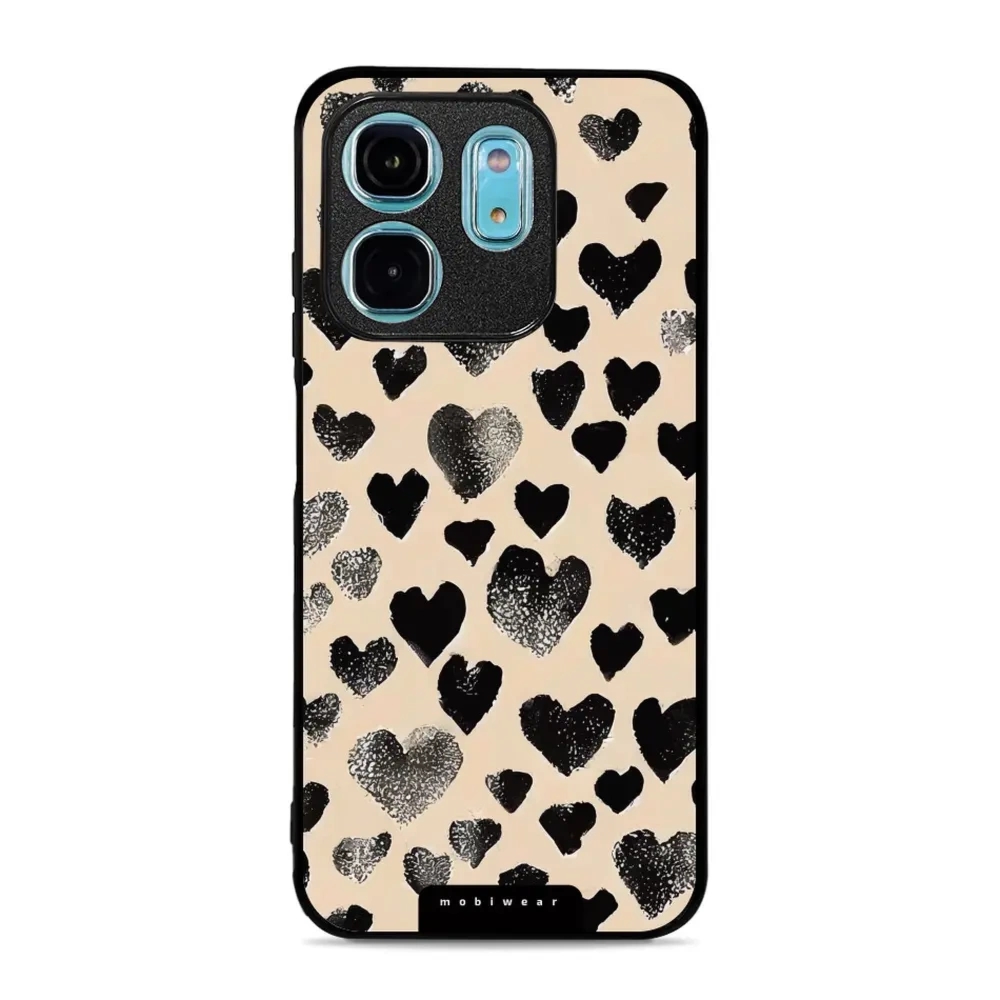 Etui ochronne do Infinix Smart 9, Mobiwear Glossy Case, beżowa miłość