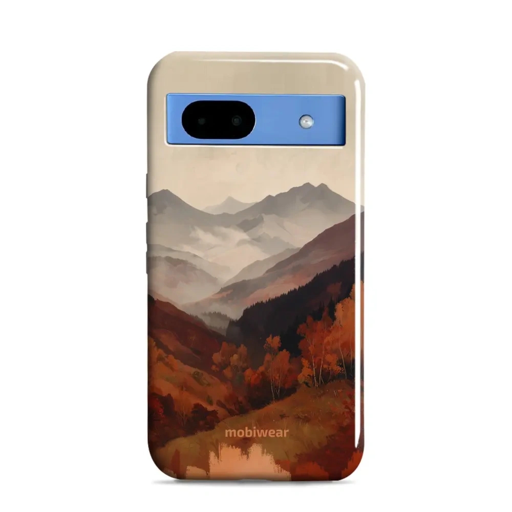 Etui ochronne do Google Pixel 8a, Mobiwear Elite Pro, mglista dolina w górach