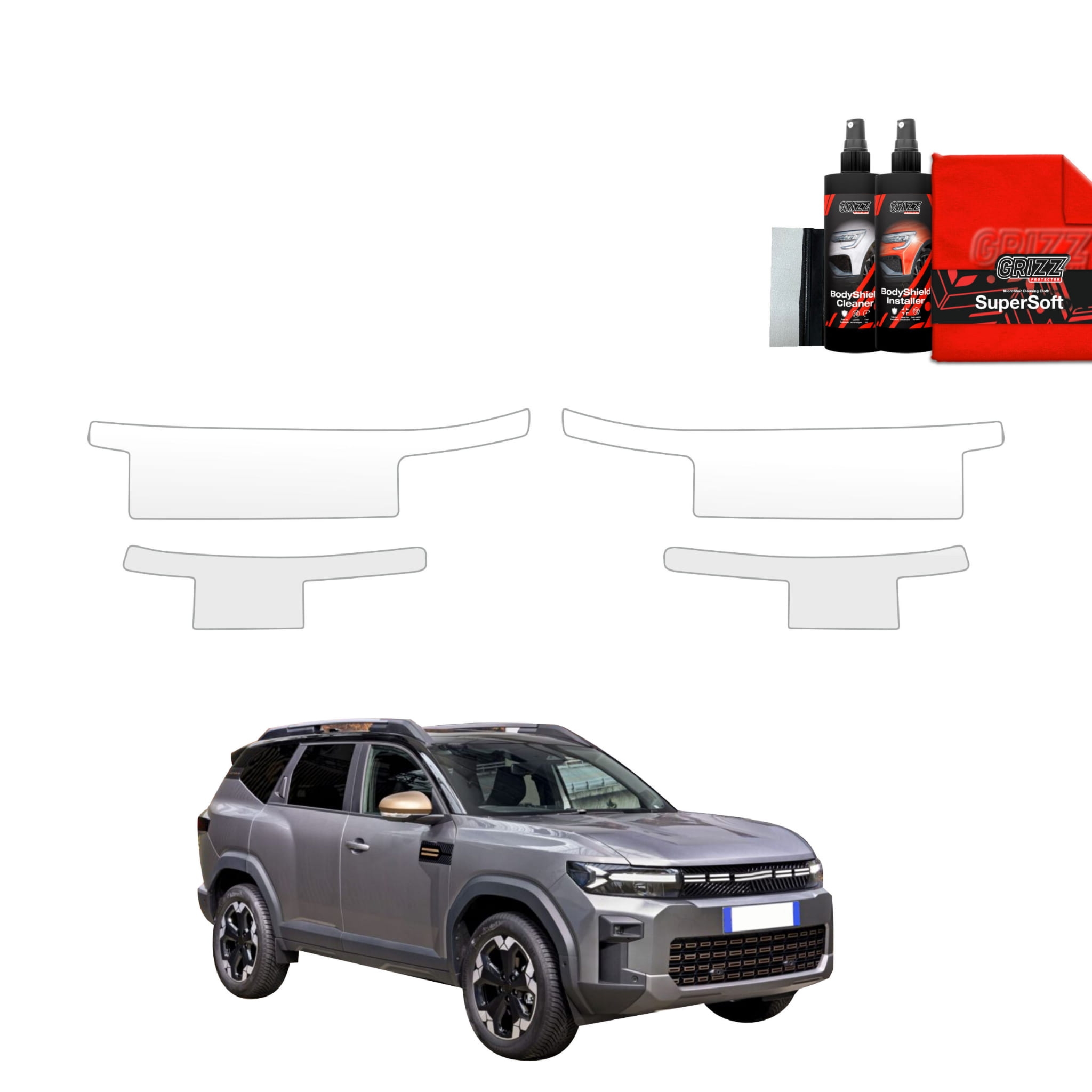 4w1 Folia ochronna Grizz Protector na progi do Dacia Bigster (2025-2026)
