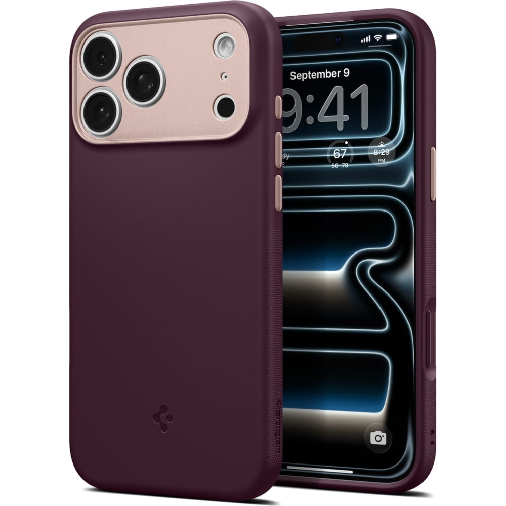 Etui Spigen Nano Pop Mag do MagSafe do iPhone 17 Pro, bordowo-różowe
