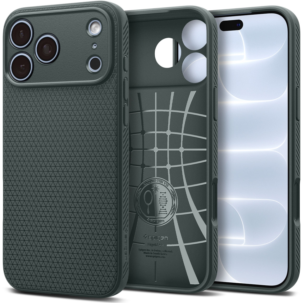 Etui Spigen Liquid Air do iPhone 18 Pro, zielone