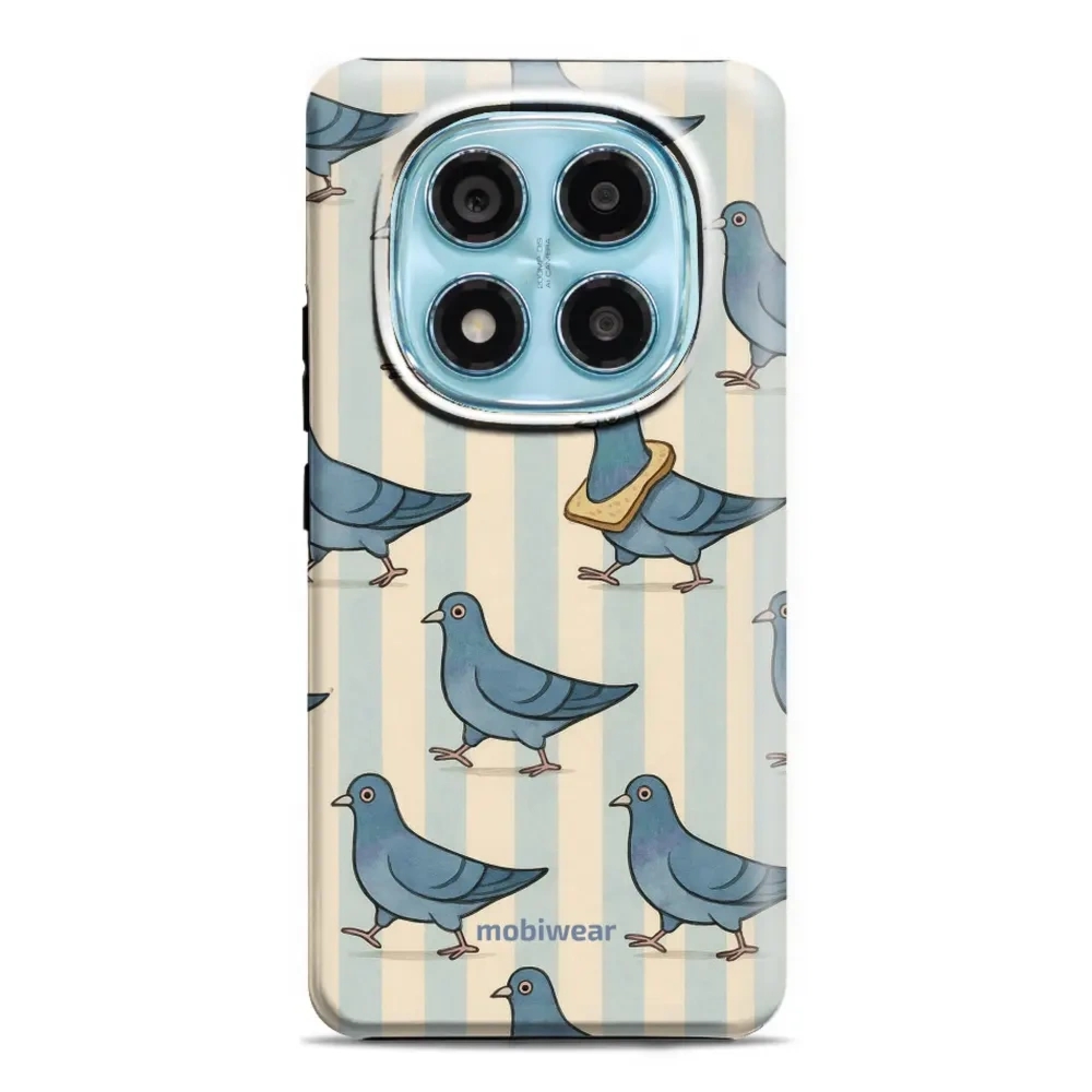 Etui ochronne do Xiaomi Redmi Note 14 Pro 5G, Mobiwear Elite Pro, błękitne gołębie