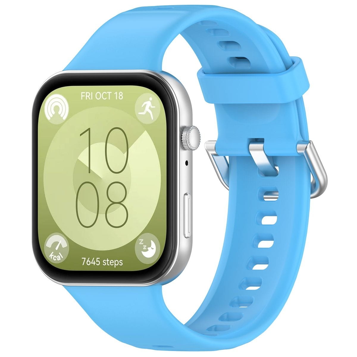 Image of Pasek Bizon Strap Watch Silicone Pro SR do Huawei Watch Fit 4 / 4 Pro / 3, błękitny