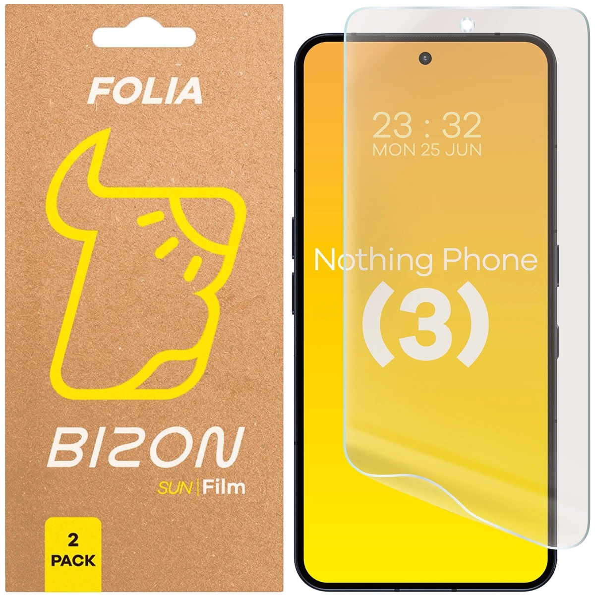Folia matowa Bizon Film Sun Duo do Nothing Phone (3), 2 sztuki