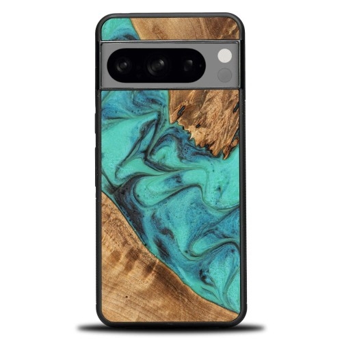 Image of Drewniane etui do Google Pixel 8 Pro, Bewood Unique Turquoise