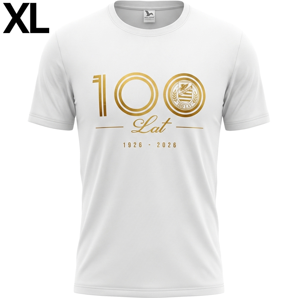 Koszulka jubileuszowa, OKS „1926 OKS 2026”, biało-złota, XL