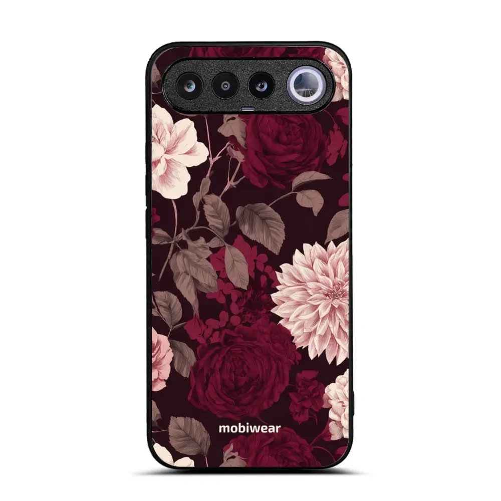 Etui ochronne do realme 16 5G, Mobiwear Glossy Case, wino i dalie