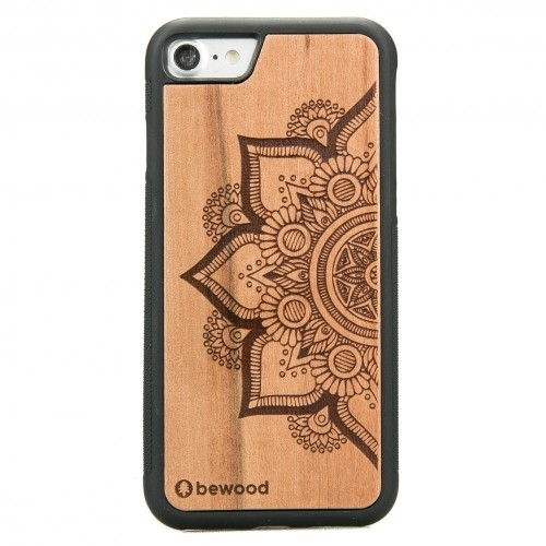 Image of Drewniane etui Bewood do iPhone SE 2022/2020 MANDALA JABŁOŃ