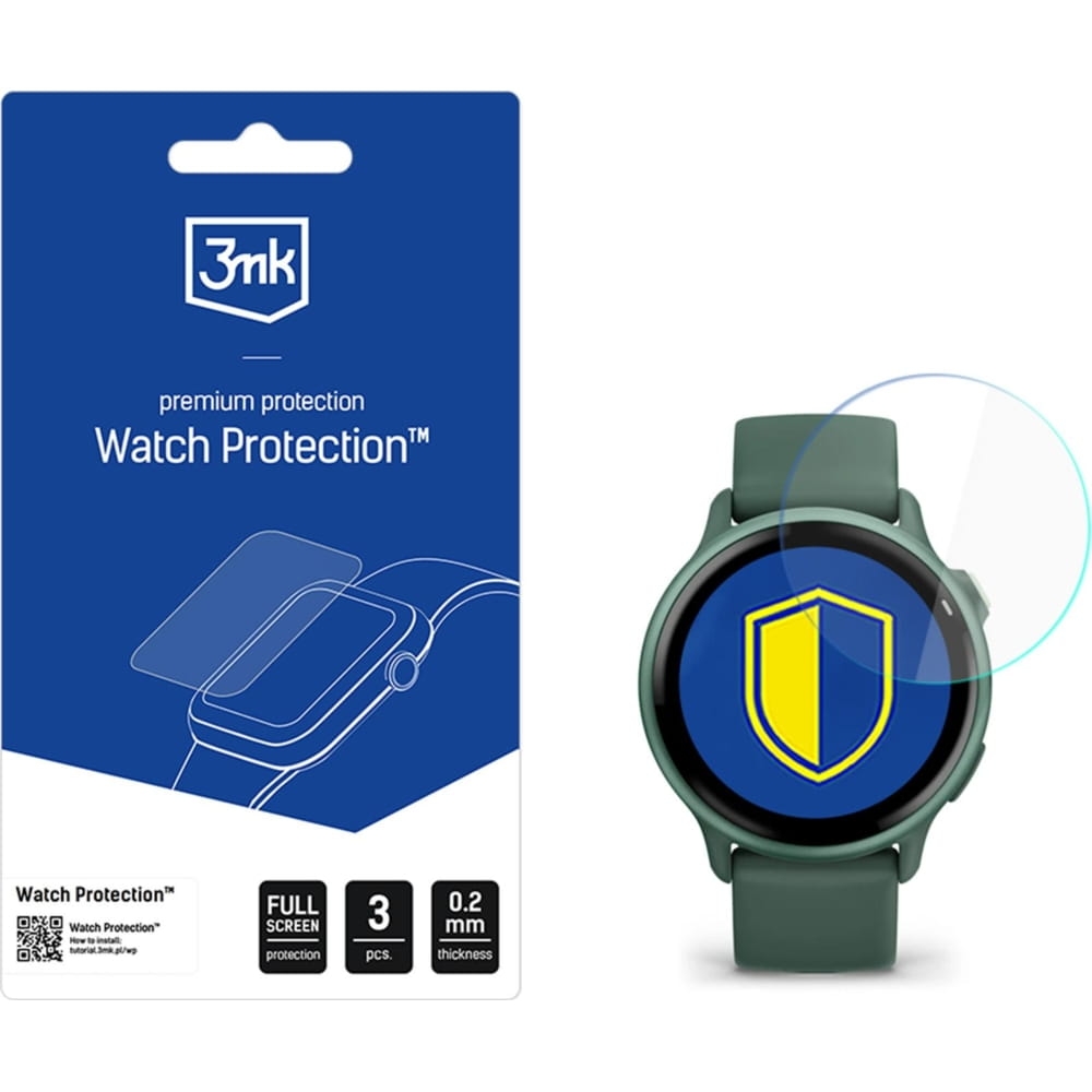 Image of Folia ochronna 3mk Watch Protection ARC do Garmin Vivoactive 6, 3 sztuki