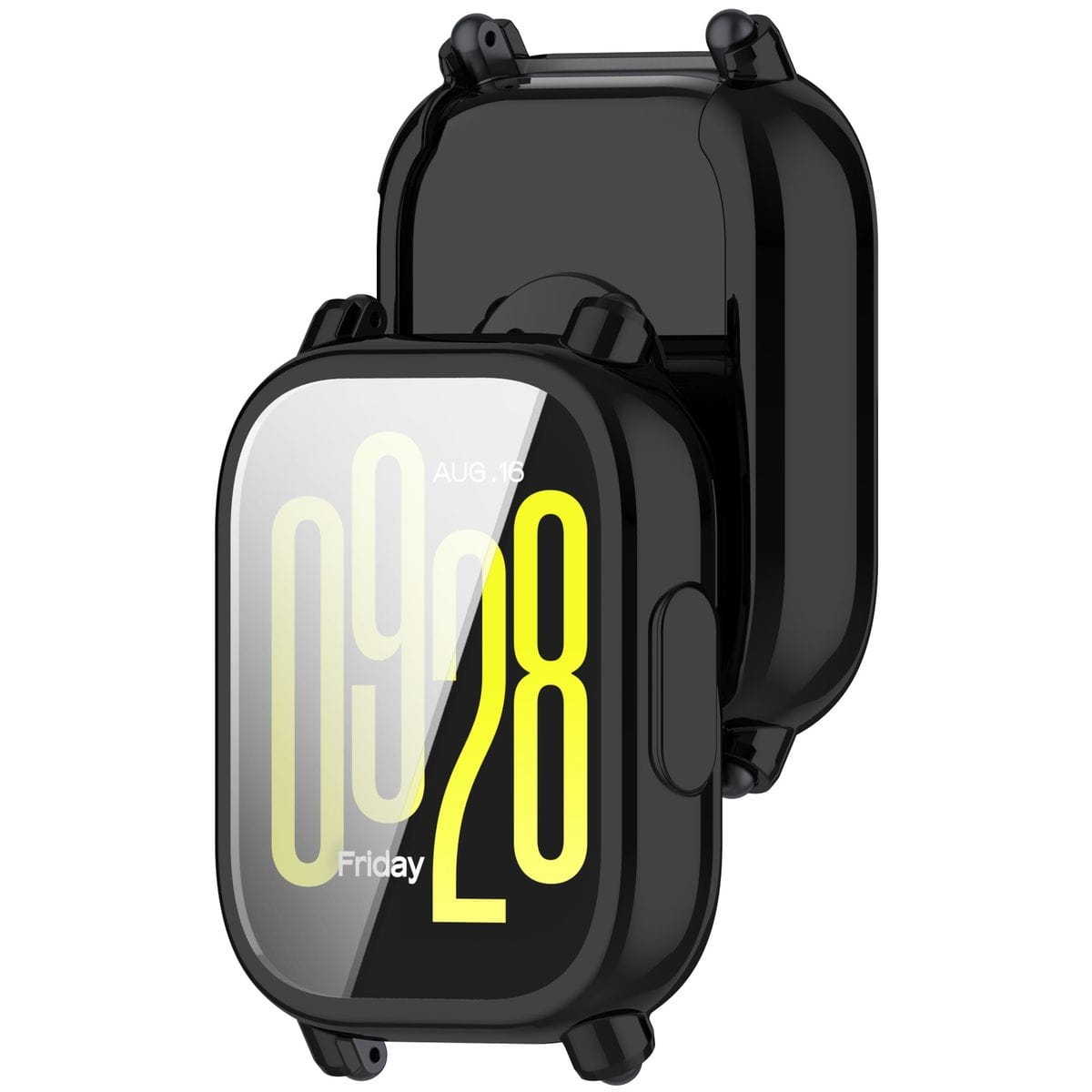 Image of Etui z osłoną ekranu Bizon Case Watch Felipe do Xiaomi Redmi Watch 5 Active, czarne