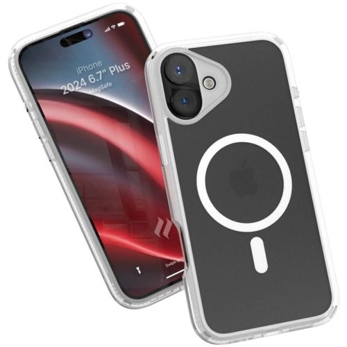 Image of Etui Catalyst Influence Case Mag do iPhone 16 Plus, przezroczysto-białe