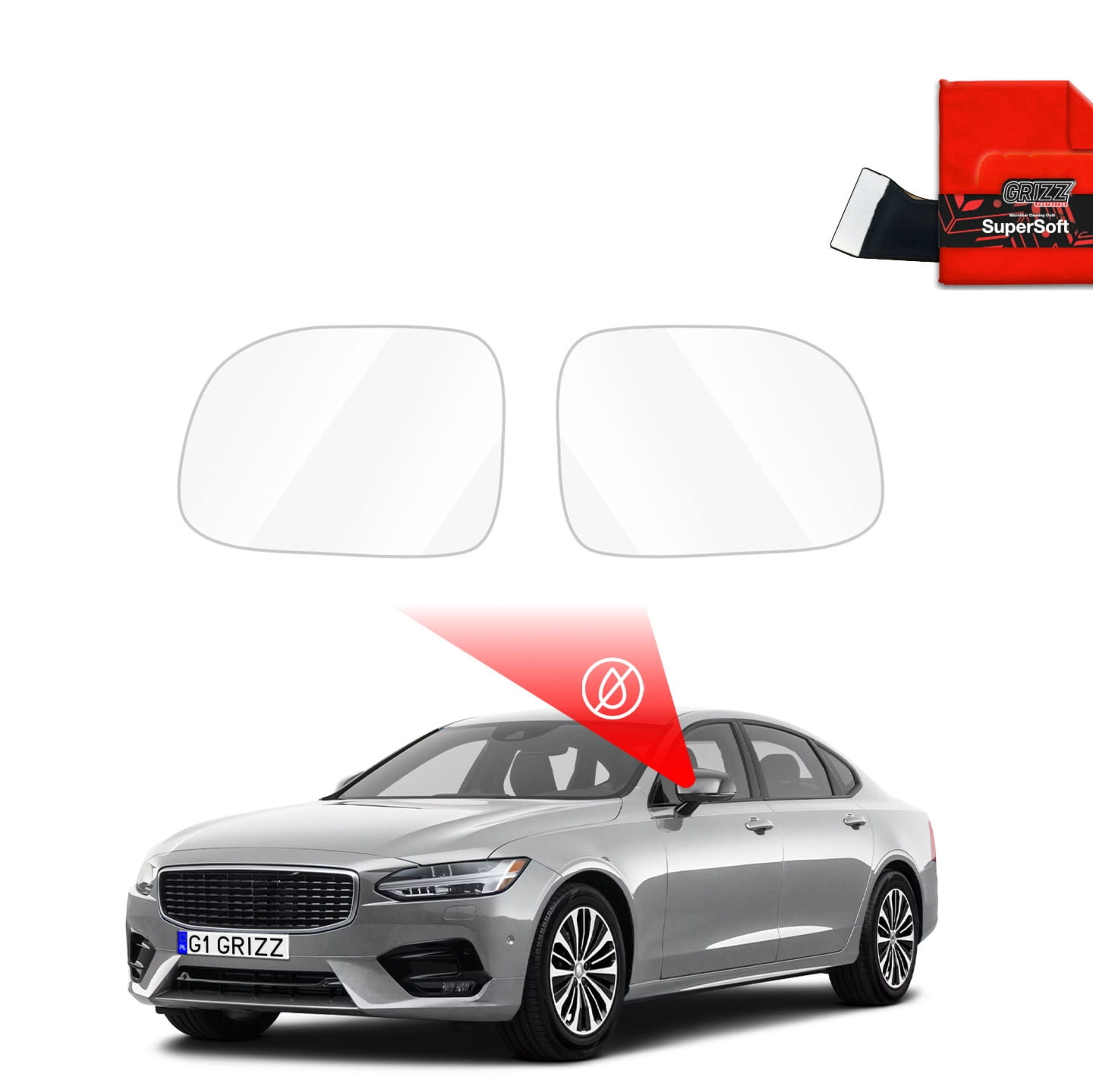 Folia przeciwdeszczowa Grizz Protector na lusterka do Volvo S90 (2016-2020)
