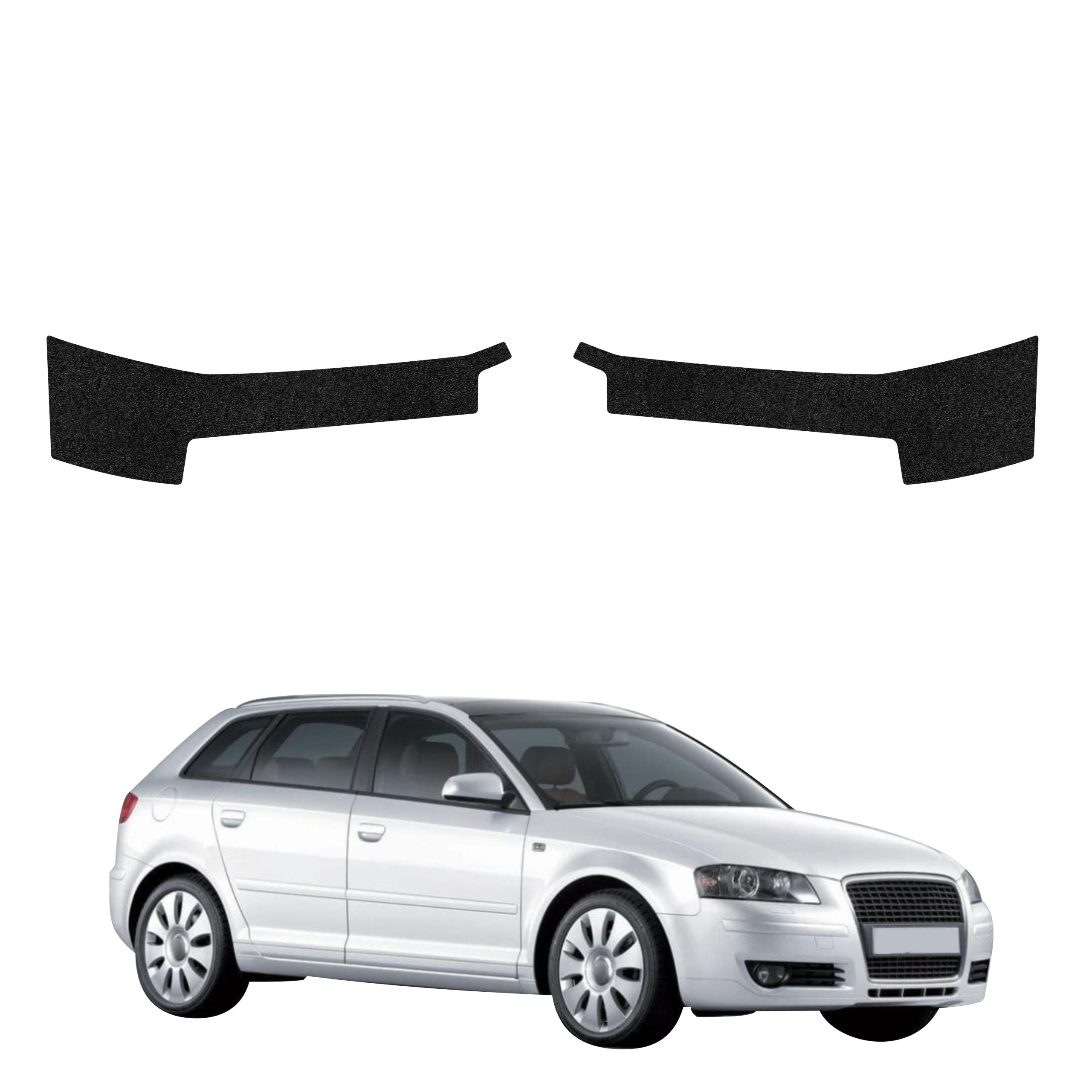 2w1 Czarna powłoka techniczna Grizz Protector na progi Audi A3 8P Hatchback 5D (2008-2012)
