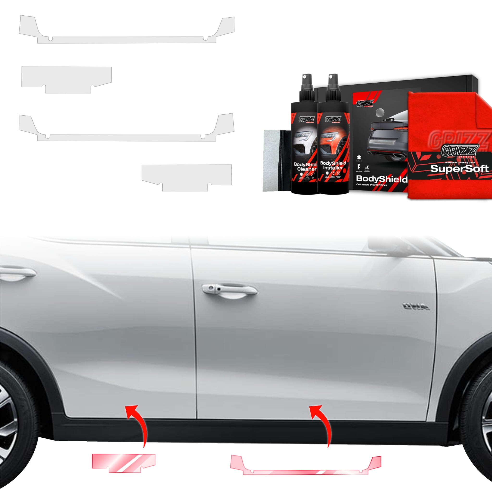 4w1 Folia ochronna Grizz Protector na progi do SsangYong Tivoli (2023-2026)