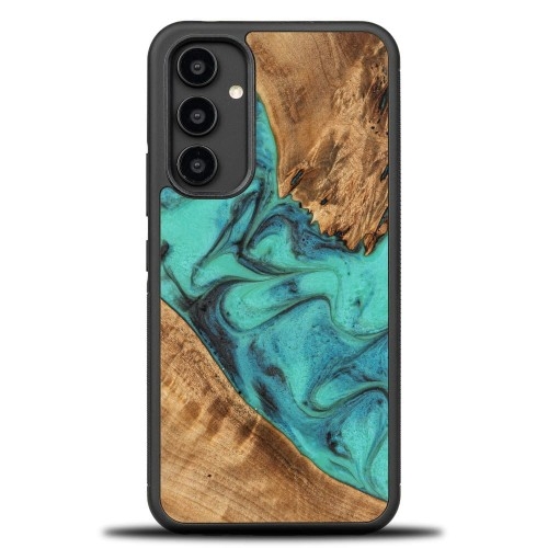 Image of Drewniane etui do Galaxy A54 5G, Bewood Unique Turquoise