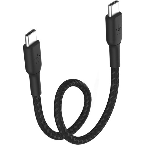 Image of Kabel Belkin Boost Charge Braided USB-C do USB-C 15cm, czarny