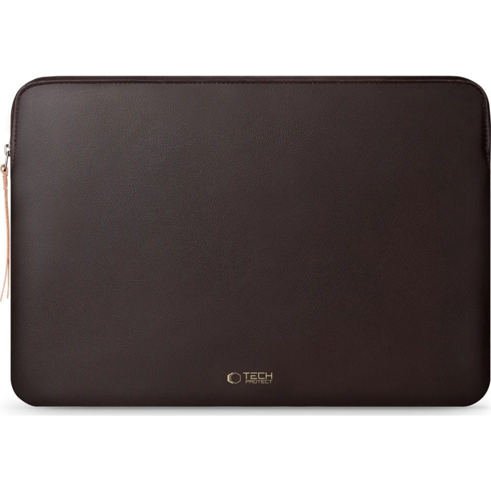 Etui Tech-Protect Fleece do laptopa 13″ – 14″, ciemne-brązowe