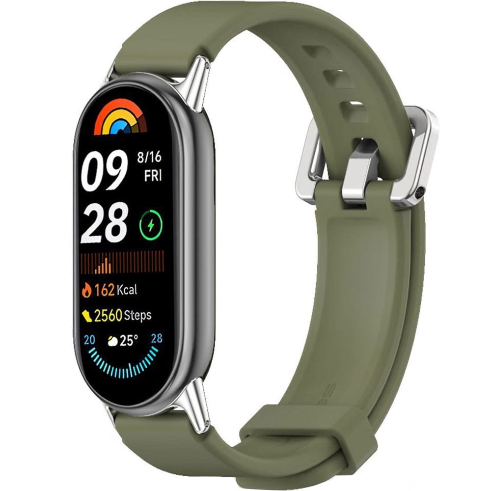 Pasek Tech-Protect Iconband Classic do Xiaomi Smart Band 10 / 9 / 9 NFC / 8, ciemnozielony