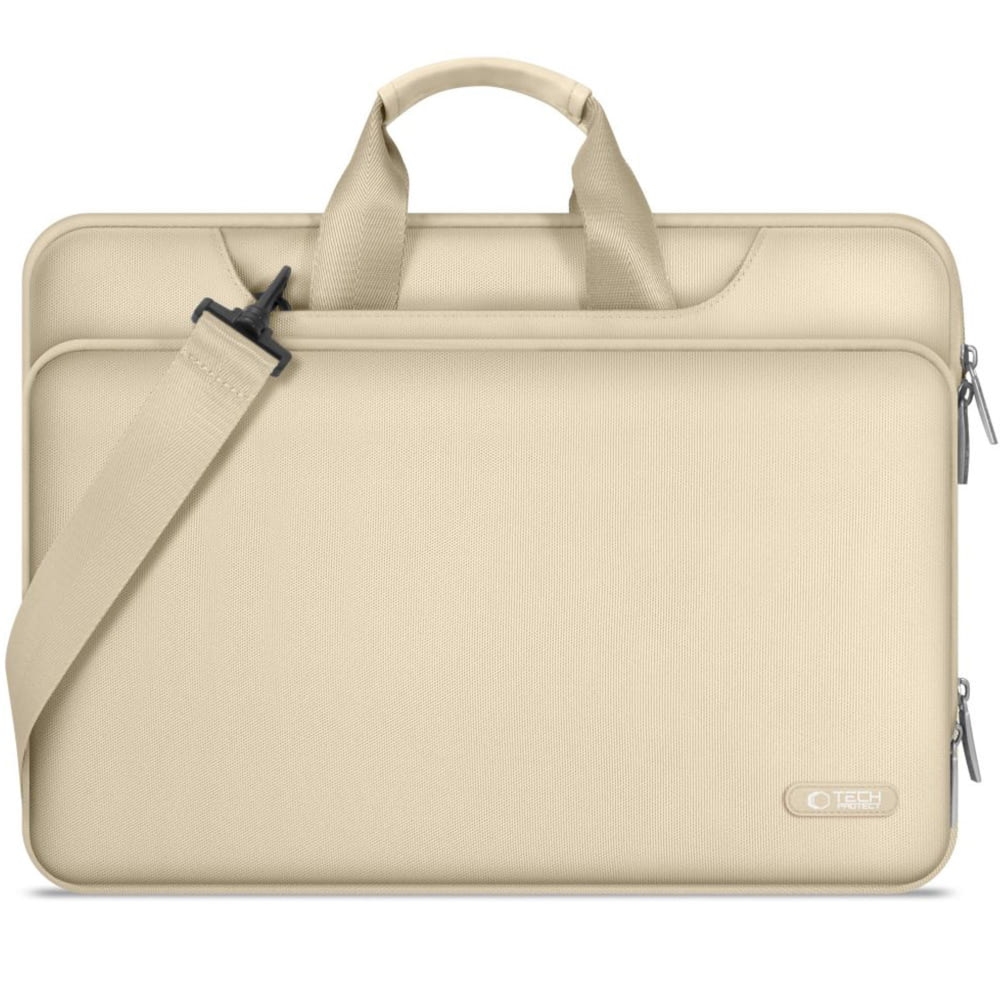 Torba na laptopa 15-16″ na ramię, Tech-Protect Pocket Bag, beżowa