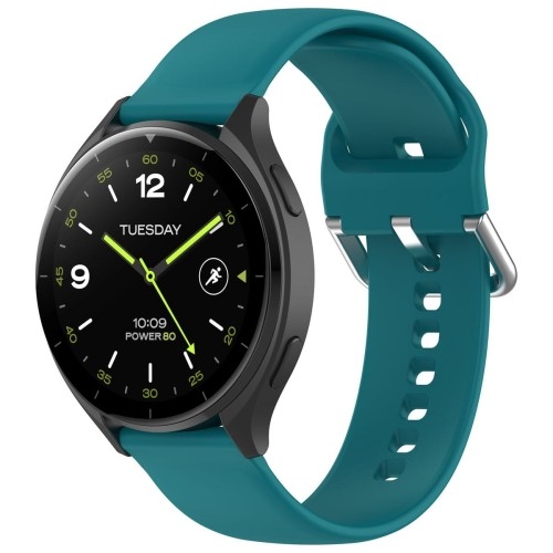 Image of Pasek Bizon Strap Watch Silicone Pro do Xiaomi Watch 2, ciemnoturkusowy