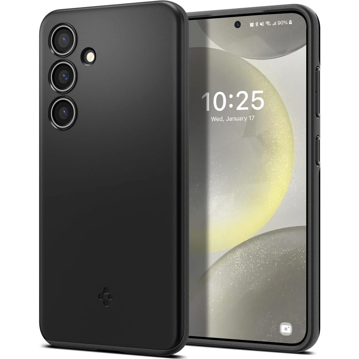 Image of Etui Spigen Thin Fit do Galaxy S24, czarne