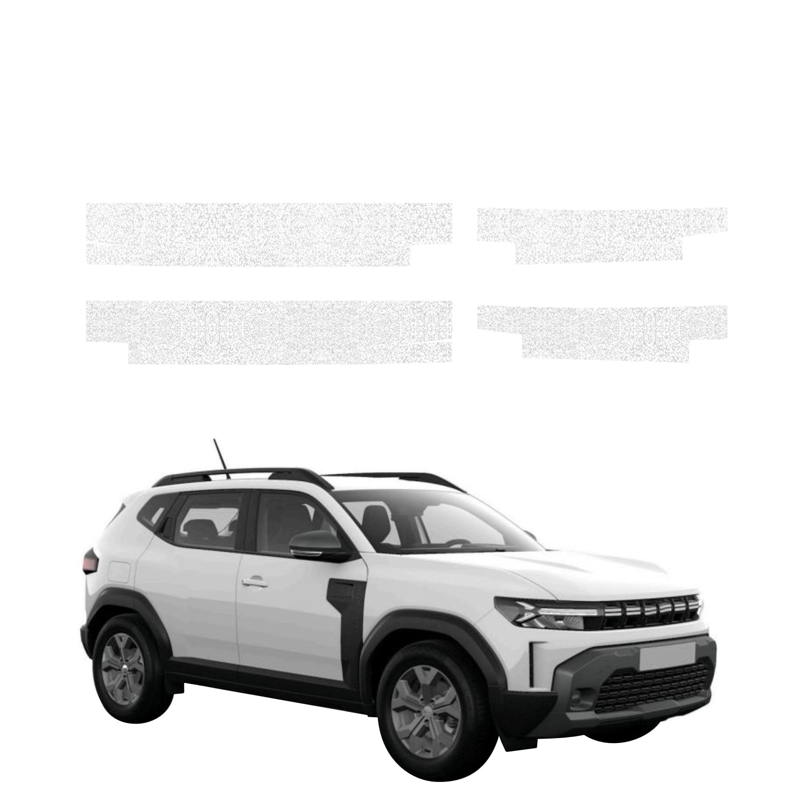 4w1 Biała powłoka techniczna Grizz Protector na progi Dacia Duster (2024-2026)