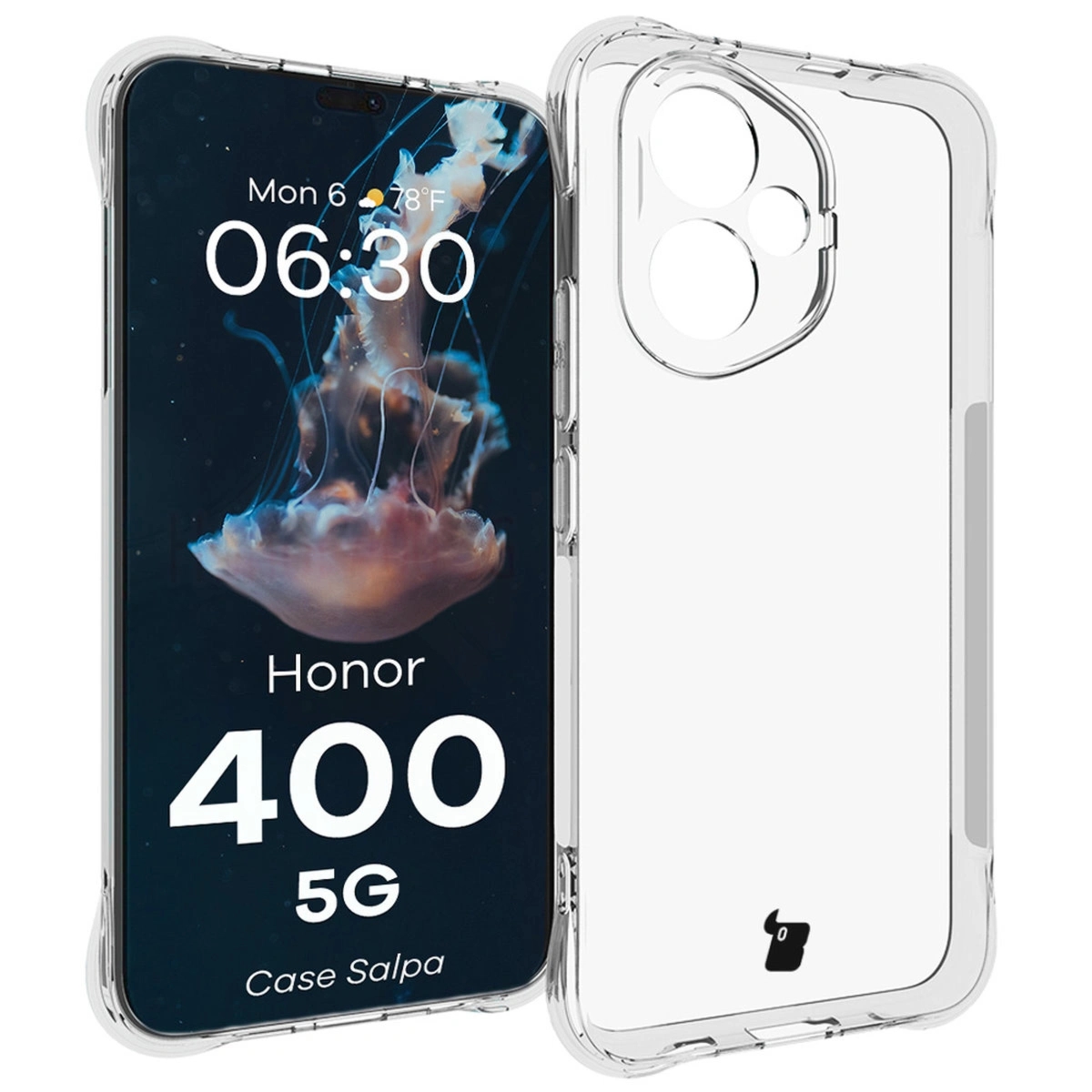 Elastyczne etui Bizon Case Salpa do Honor 400, przezroczyste
