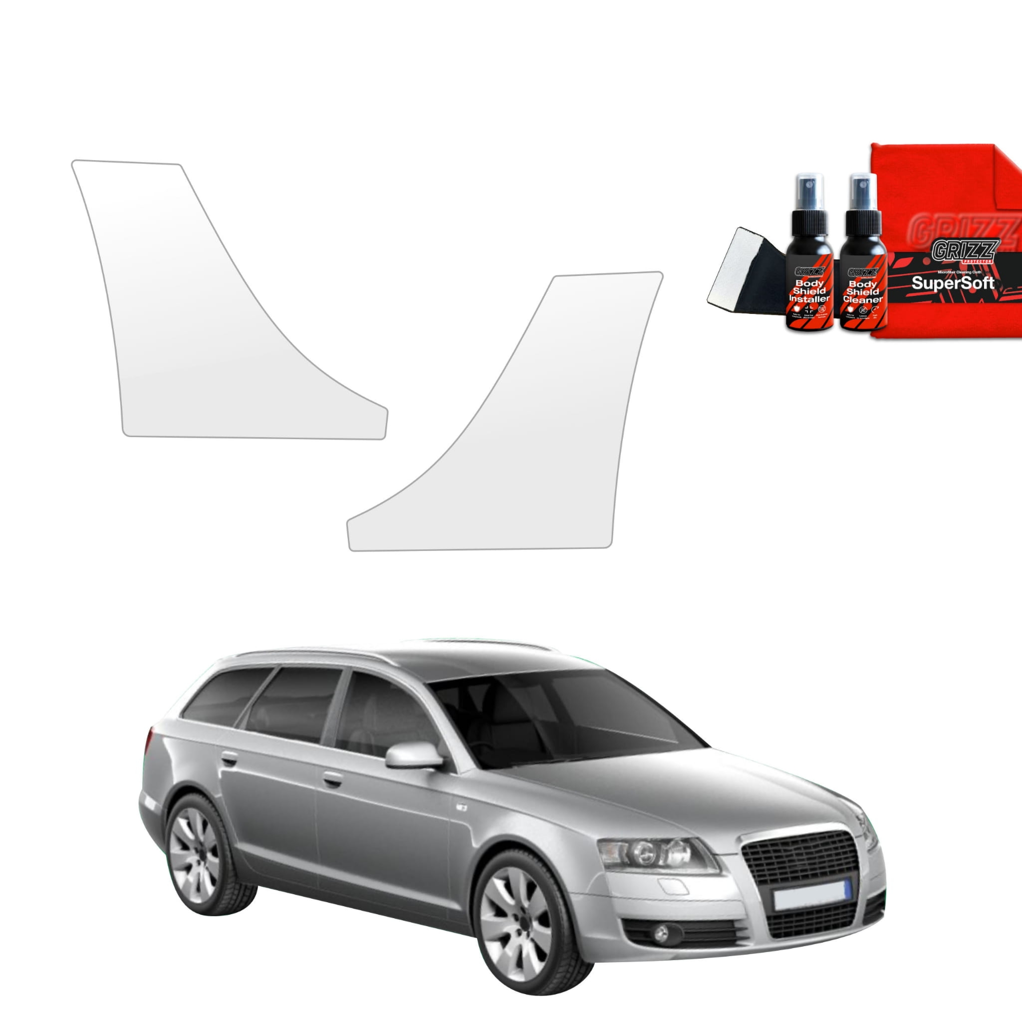2w1 Folia ochronna na nadkola Grizz Protector do Audi A6 C6 Avant (2004-2008)