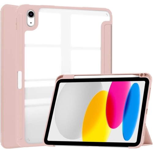 Image of Etui Bizon Case Tab Clear Matt do Apple iPad 10 10.9 2022, różowozłote