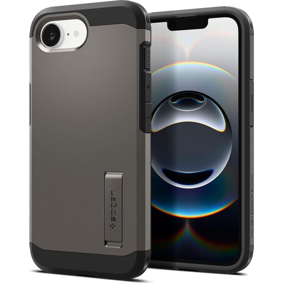 Etui Spigen Tough Armor Mag do MagSafe do iPhone 17e / 16e, stalowe