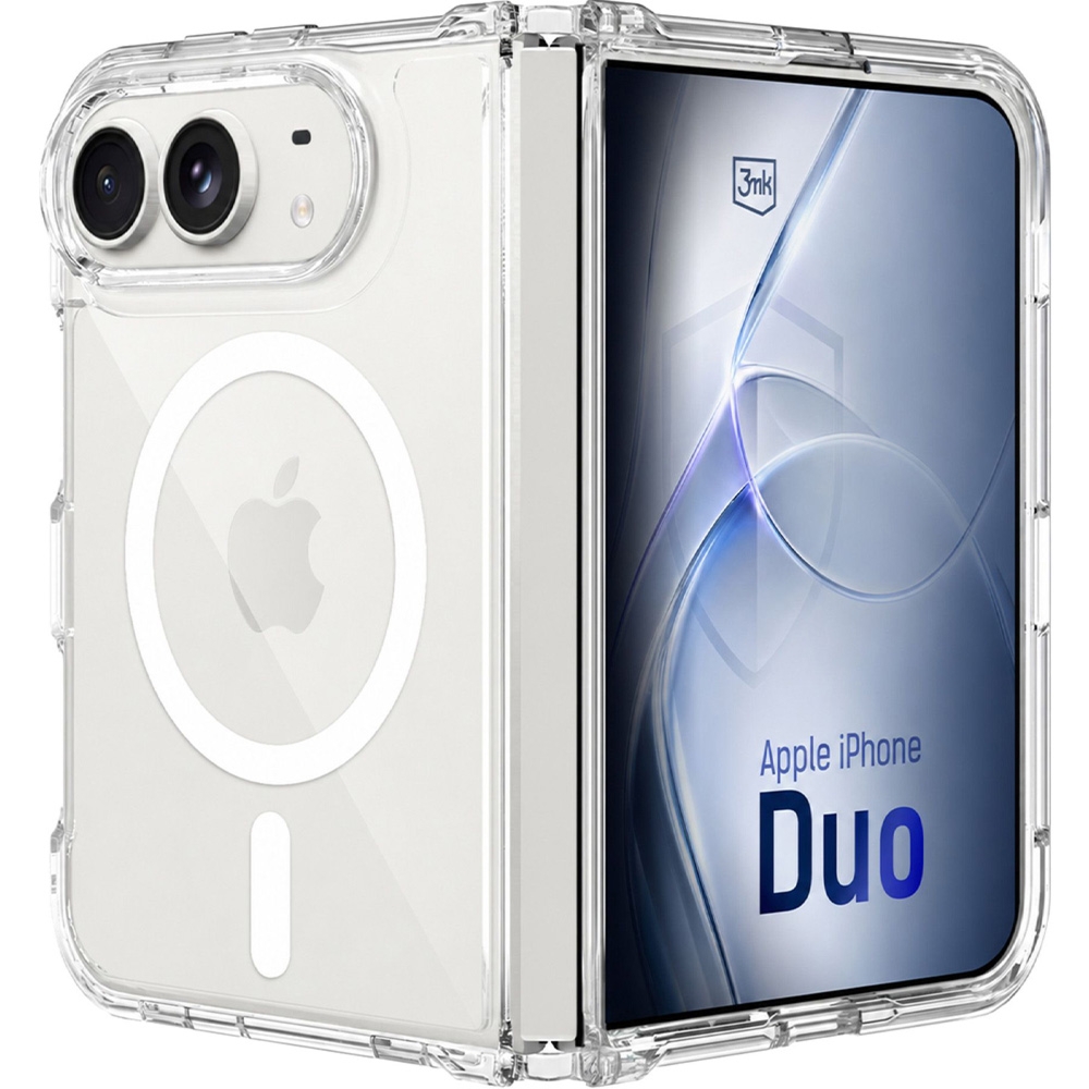 Etui 3mk Armor MagCase do MagSafe do iPhone Duo, przezroczysto-białe