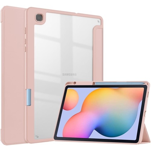 Image of Etui Bizon Case Tab Clear Matt do Galaxy Tab S6 Lite 2024/2022/2020, różowozłote