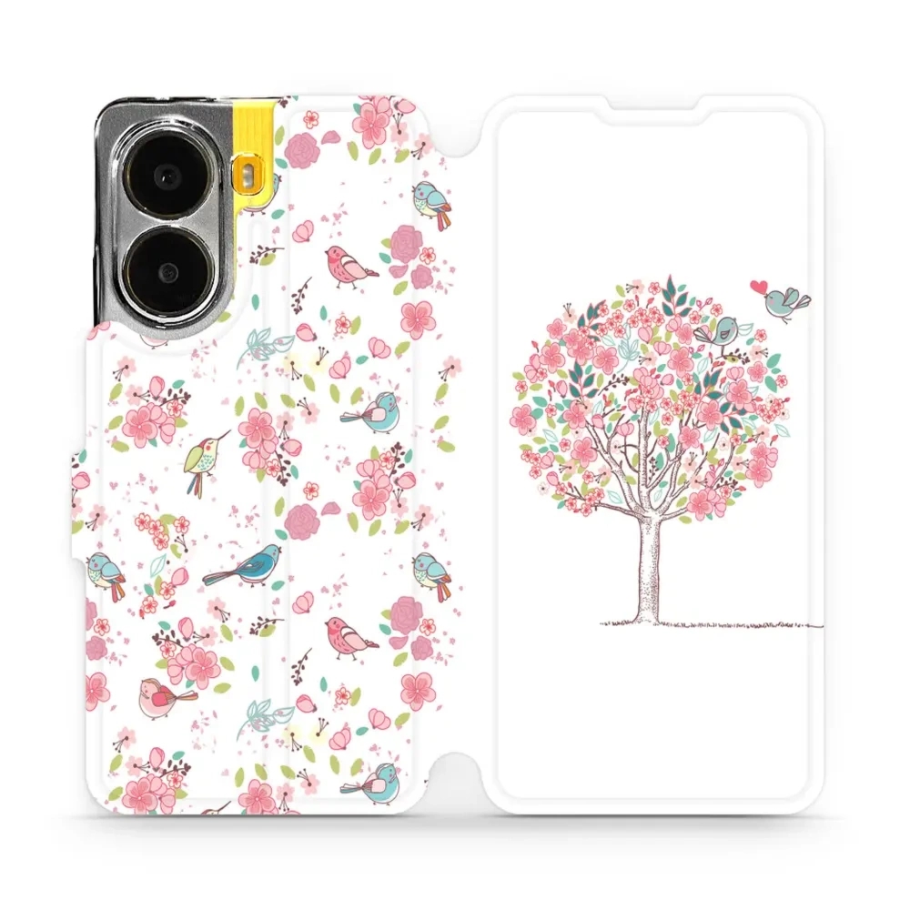 Etui z klapką do Xiaomi POCO X7 Pro, Mobiwear Book, różowy gaj