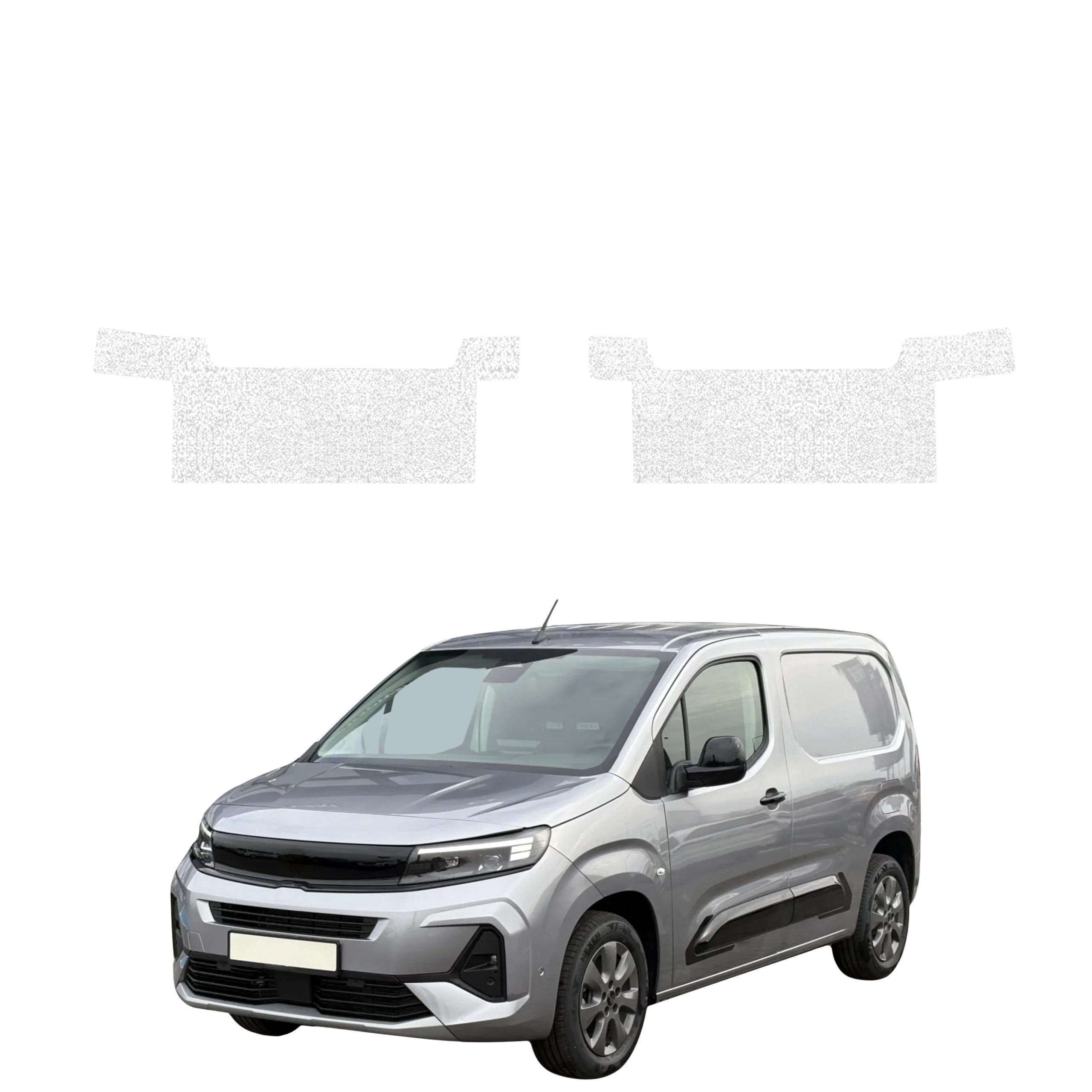 2w1 Biała powłoka techniczna Grizz Protector na przednie progi Opel Combo Cargo (2018-2026)