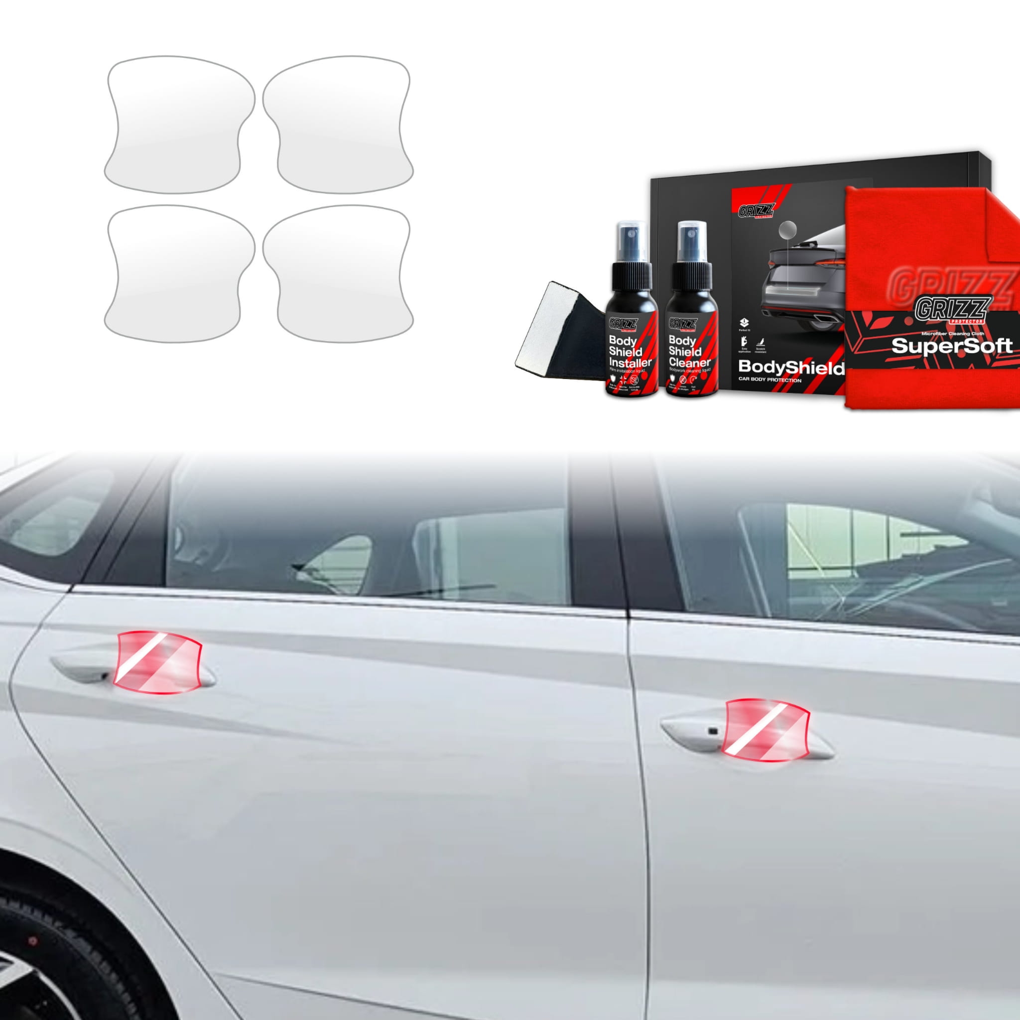 4w1 Folia ochronna Grizz Protector pod klamki do Hyundai i20 (2023-2026)