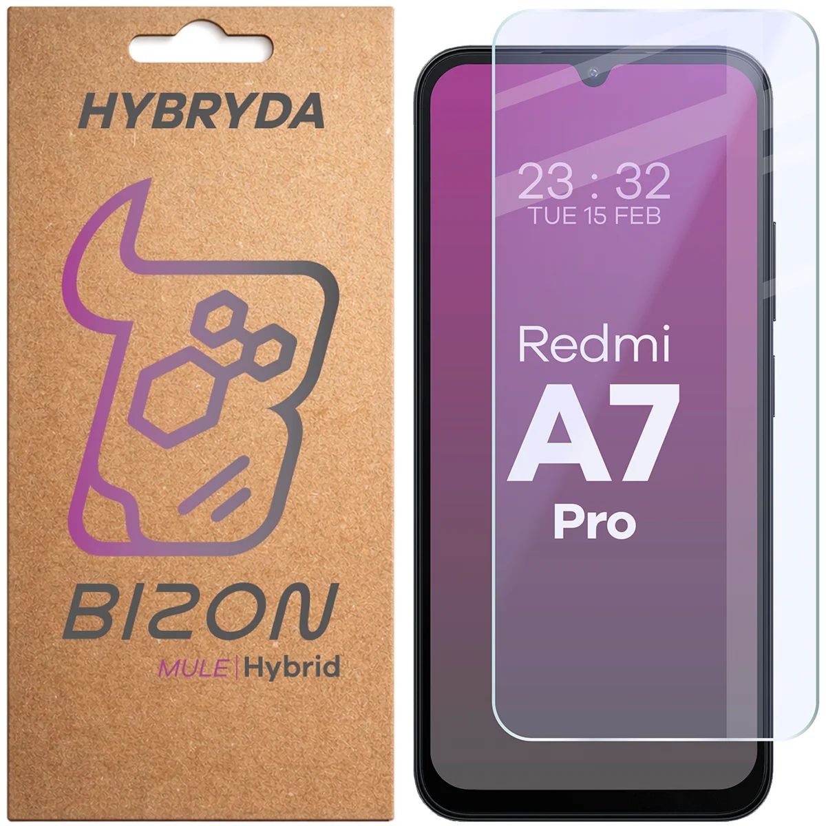 Elastyczne szkło hybrydowe Bizon Hybrid Mule do Xiaomi Redmi A7 Pro 4G