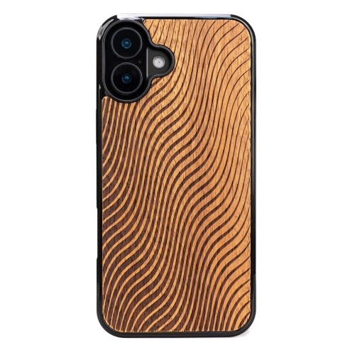 Image of Drewniane etui Bewood Fale Merbau do iPhone 16 Plus