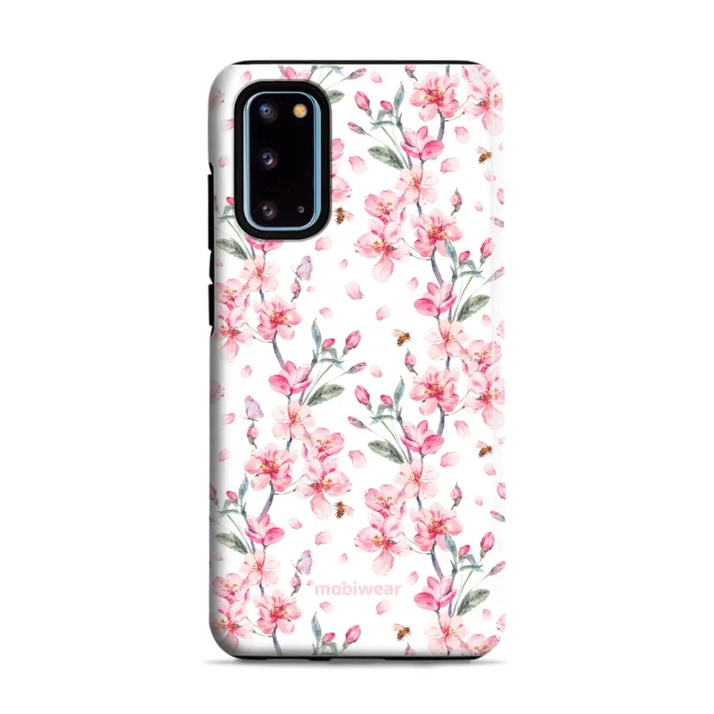 Etui ochronne do Galaxy S20, Mobiwear Elite Pro, japoński bukiet