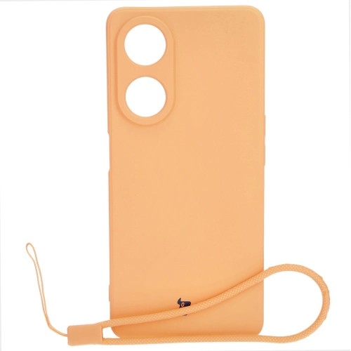 Image of Etui Bizon Case Silicone Sq do Oppo A98 5G, pomarańczowe