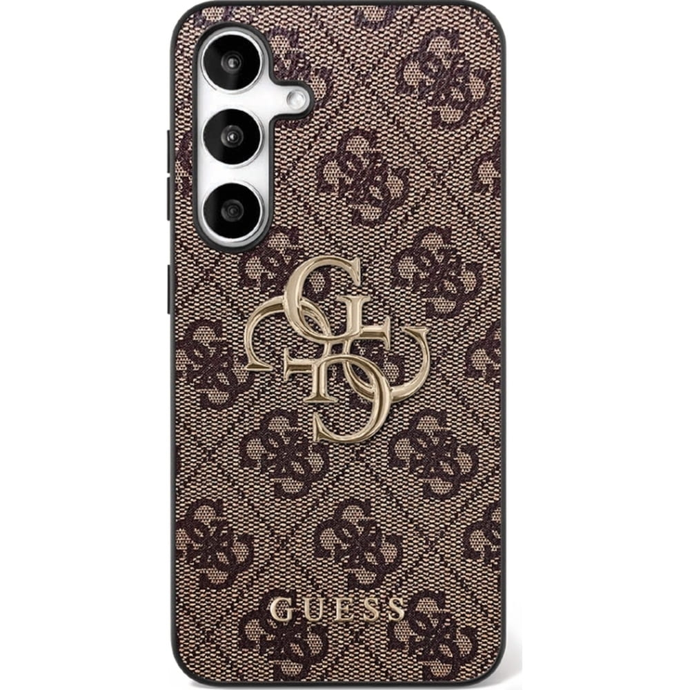 OUTLET: Etui Guess Hardcase 4G Big 4G Classic Logo do Galaxy S25 FE, brązowe