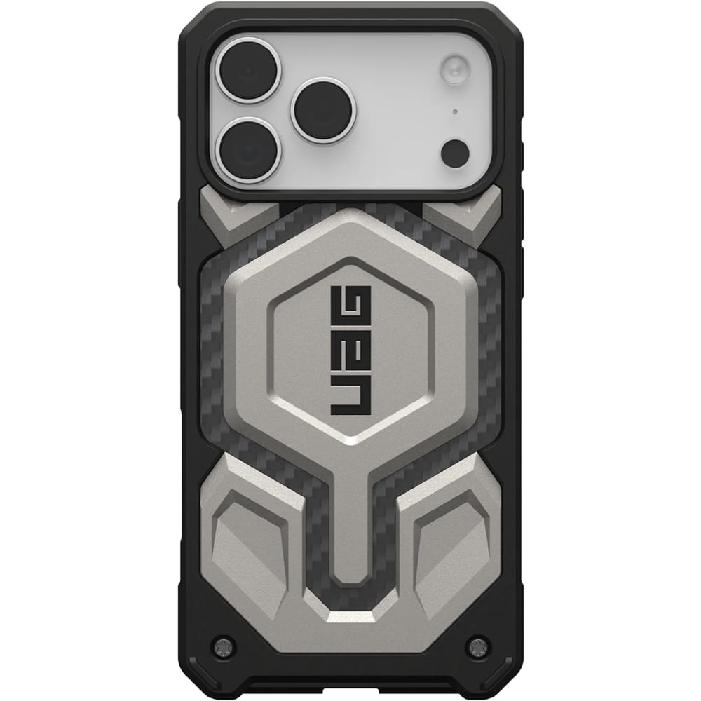 Etui pancerne UAG Monarch Pro Mag do MagSafe do iPhone 18 Pro Max / 17 Pro Max, jasnoszare z czarnym