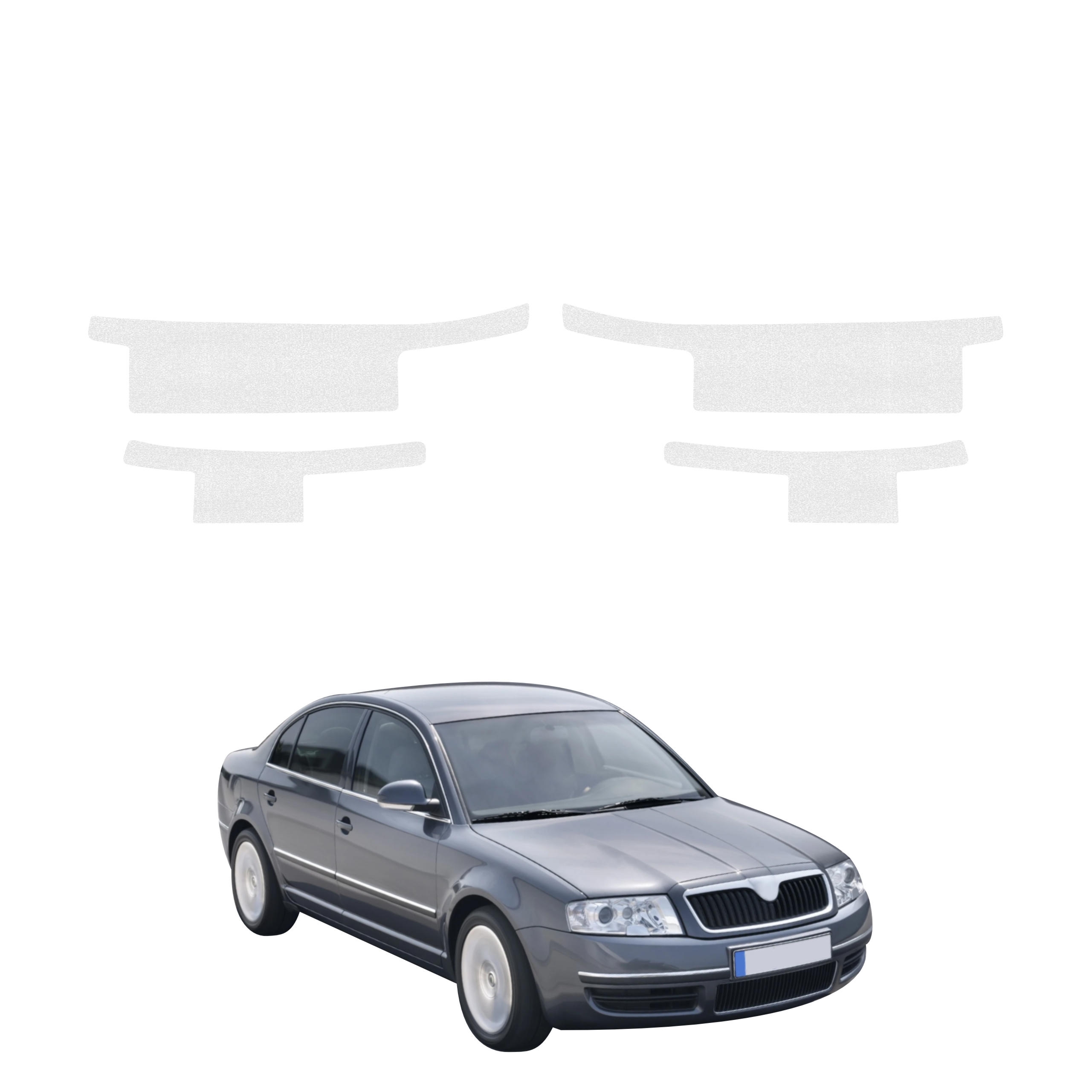 4w1 Bezbarwna powłoka techniczna Grizz Protector na progi Skoda Superb (2001-2008)