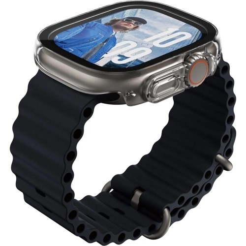 Image of Etui z osłoną ekranu PanzerGlass Snappie Full Body Slim do Apple Watch Ultra 2/1 49mm, przezroczysto-czarne