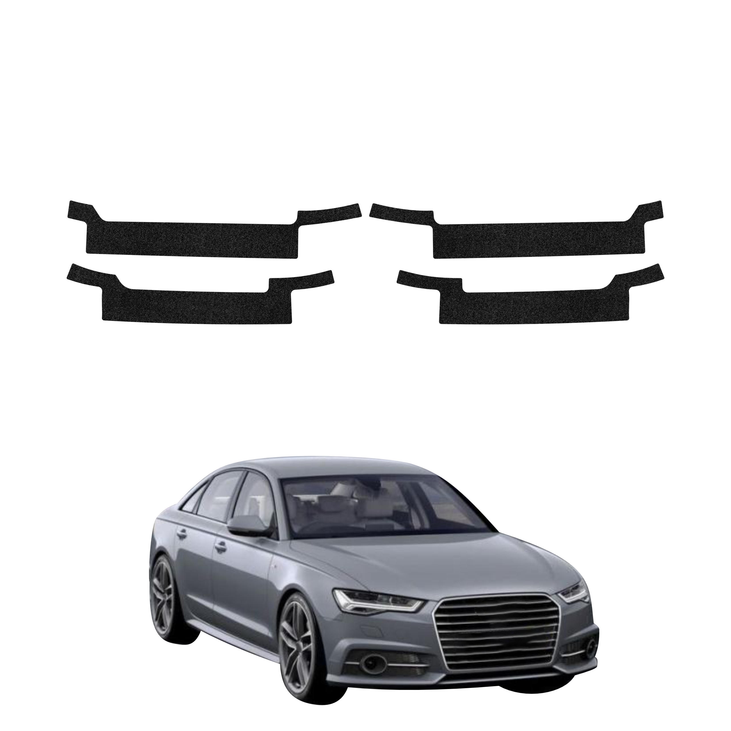 4w1 Czarna powłoka techniczna Grizz Protector na progi Audi A6 C7 Sedan (2011-2014)