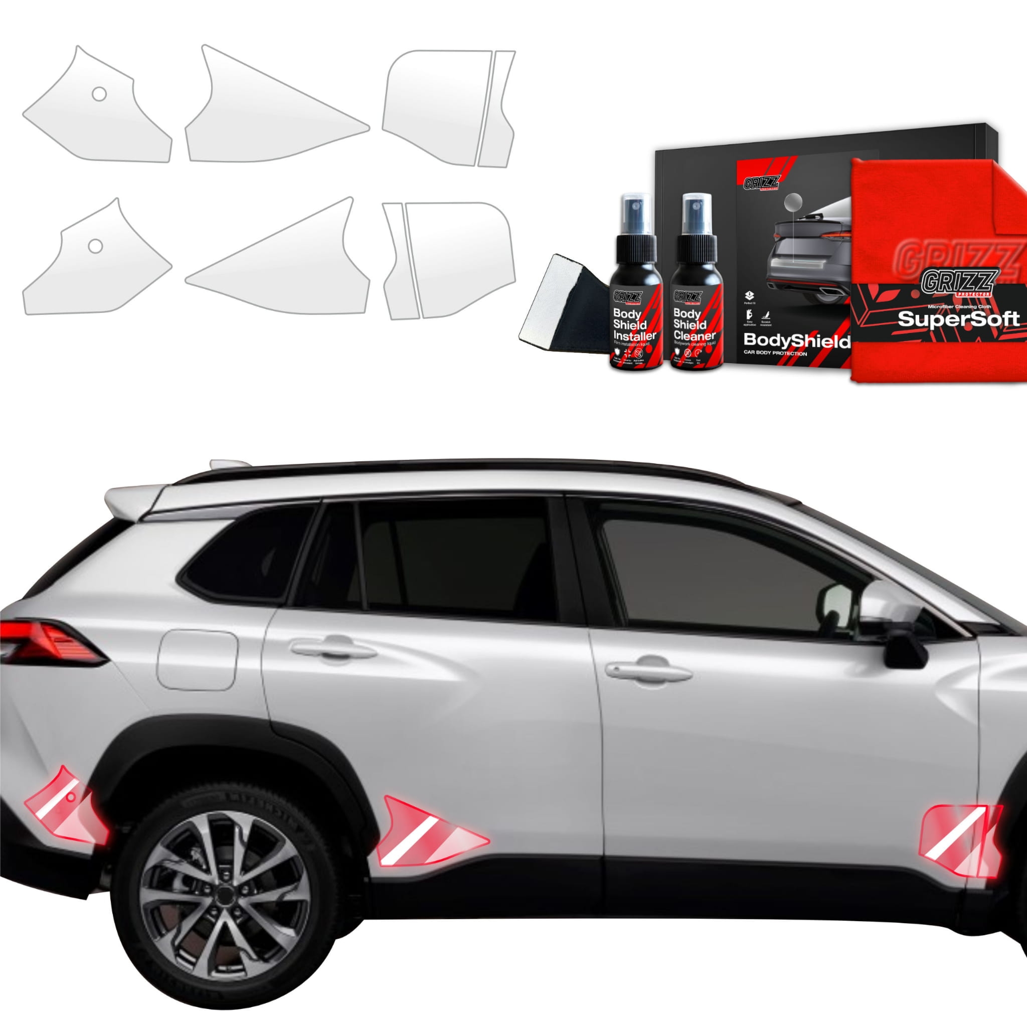 6w1 Folia ochronna Grizz Protector na nadkola do Toyota Corolla Cross (2022-2026)