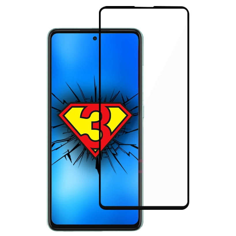 Image of Szkło 3mk HardGlass Max Lite do Galaxy A52s 5G, A52 4G/5G, czarna ramka
