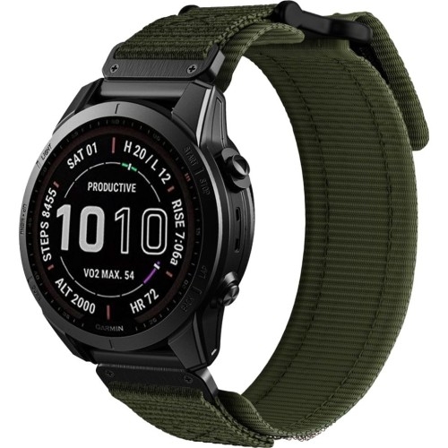 Image of OUTLET: Pasek Tech-Protect Scout Pro, QuickFit 22mm do Garmin Fenix 8 (47 mm) / E / 7 Pro / 7 / 6 Pro / 6, zielony