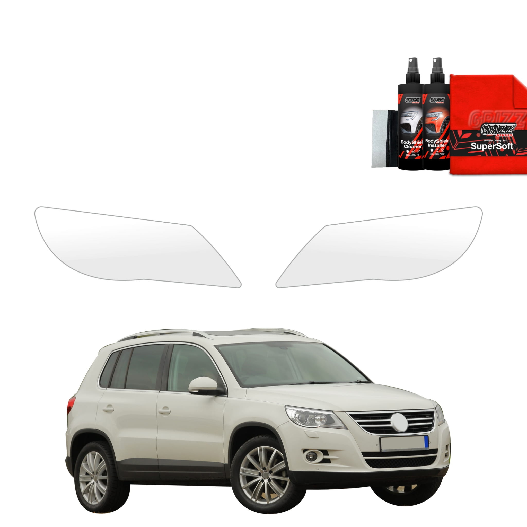 2w1 Folia ochronna Grizz Protector na lampy do Volkswagen Tiguan 5D (2007-2011)