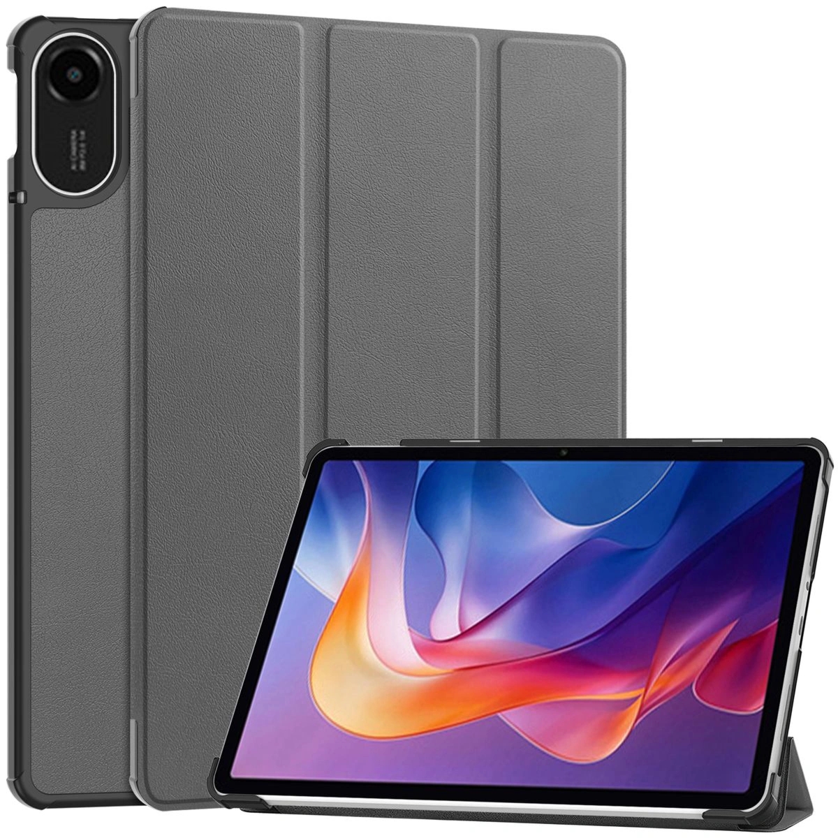 Etui z klapką Bizon Case Tab Croc do Xiaomi Redmi Pad 2, szare