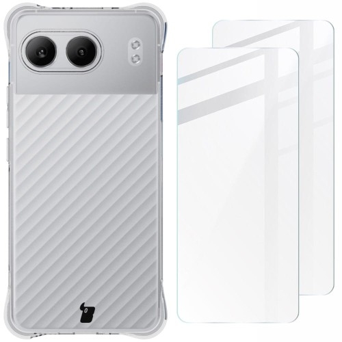 Image of Etui + 2x szkło hartowane Bizon Case Clear Pack do OnePlus Nord 4